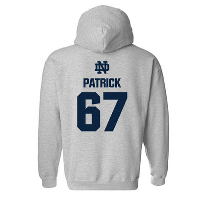 Notre Dame - NCAA Football : Gregory Patrick - Classic Fashion Shersey Hooded Sweatshirt-1