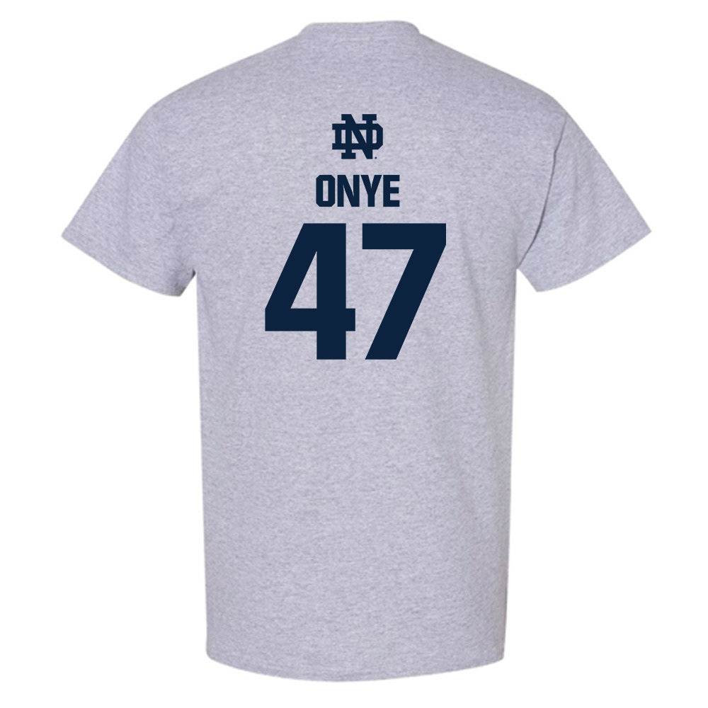 Notre Dame - NCAA Football : Jason Onye - Classic Fashion Shersey T-Shirt-1
