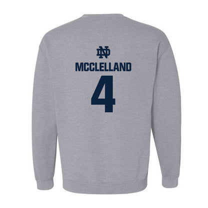 Notre Dame - NCAA Women's Lacrosse : Ellie McClelland - Classic Fashion Shersey Crewneck Sweatshirt-1