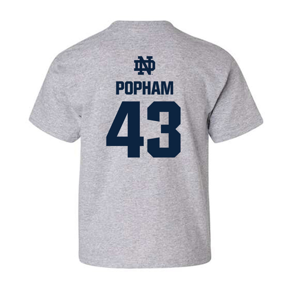 Notre Dame - NCAA Men's Lacrosse : Bo Popham - Classic Fashion Shersey Youth T-Shirt-1