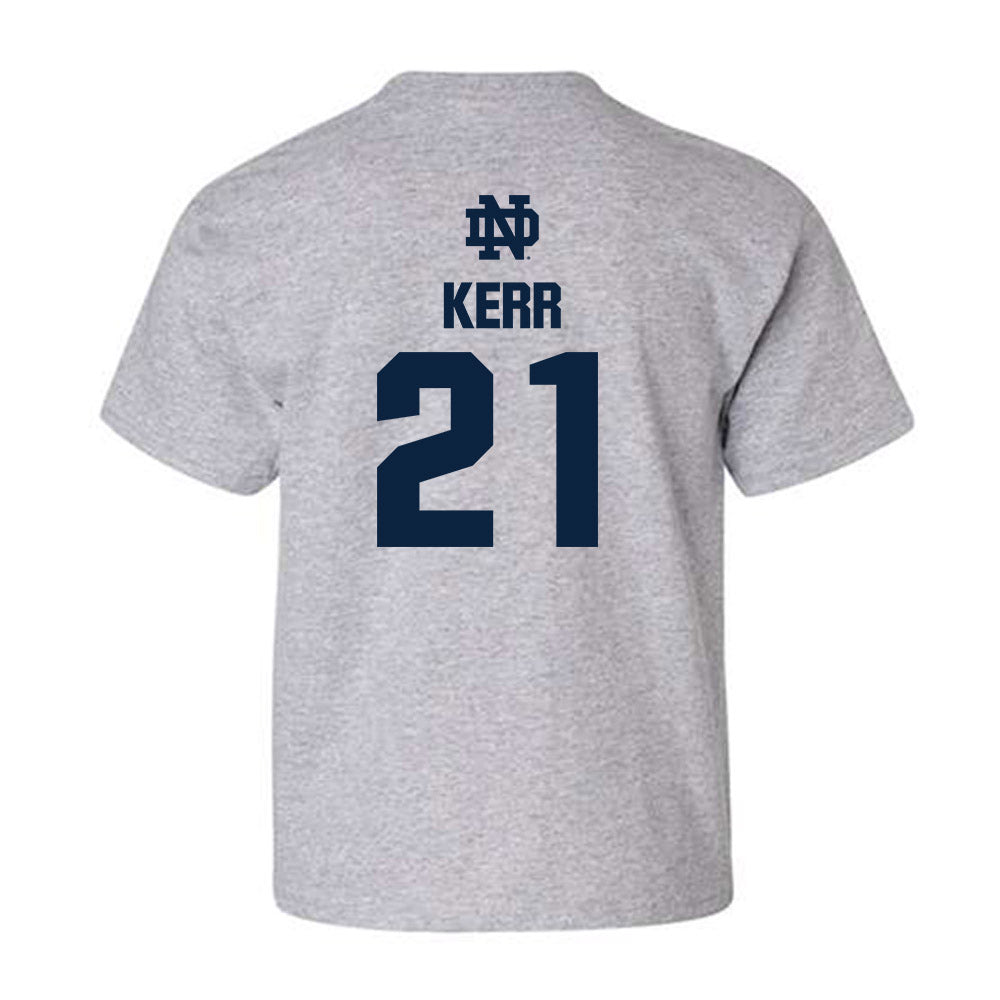 Notre Dame - NCAA Men's Ice Hockey : Jaedon Kerr - Classic Fashion Shersey Youth T-Shirt-1