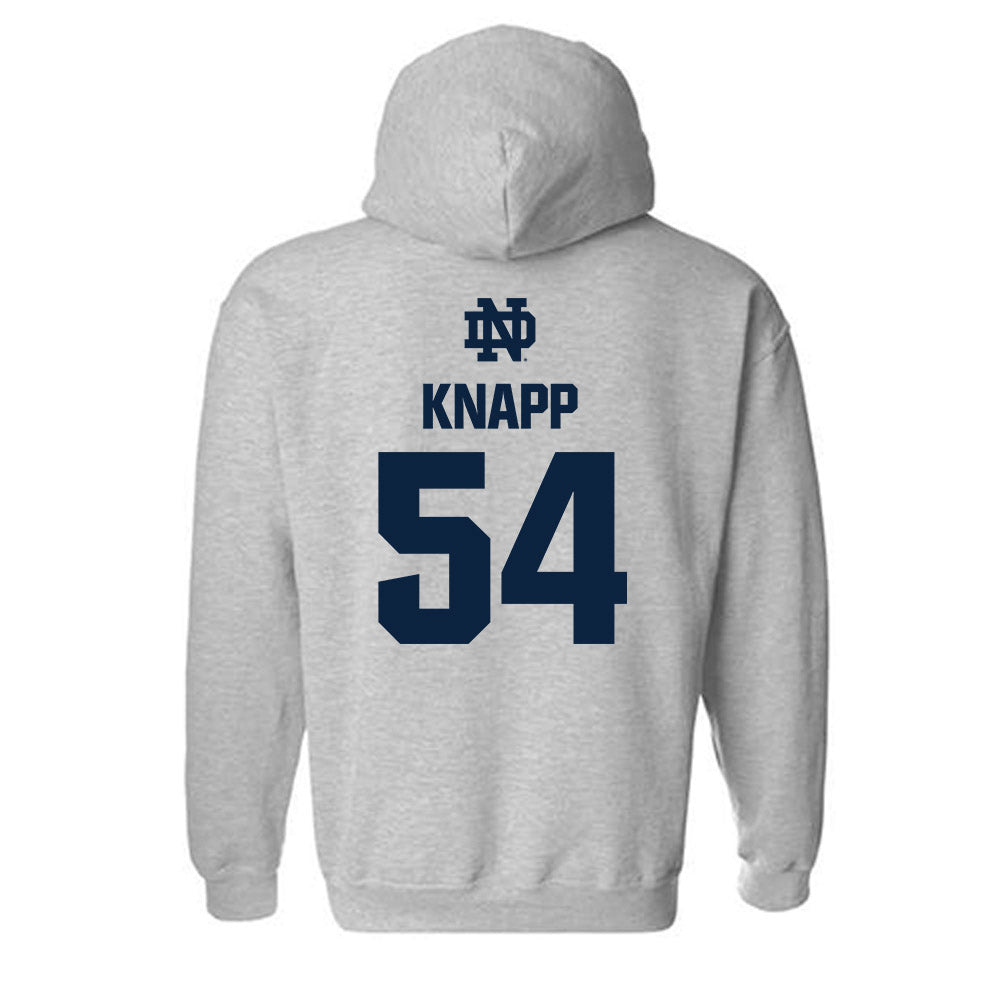 Notre Dame - NCAA Football : Anthonie Knapp - Classic Fashion Shersey Hooded Sweatshirt-1