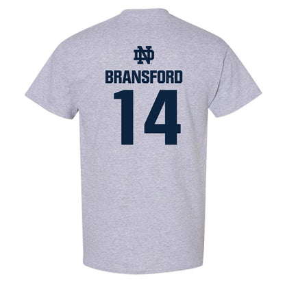 Notre Dame - NCAA Women's Basketball : Kk Bransford - Classic Fashion Shersey T-Shirt-1