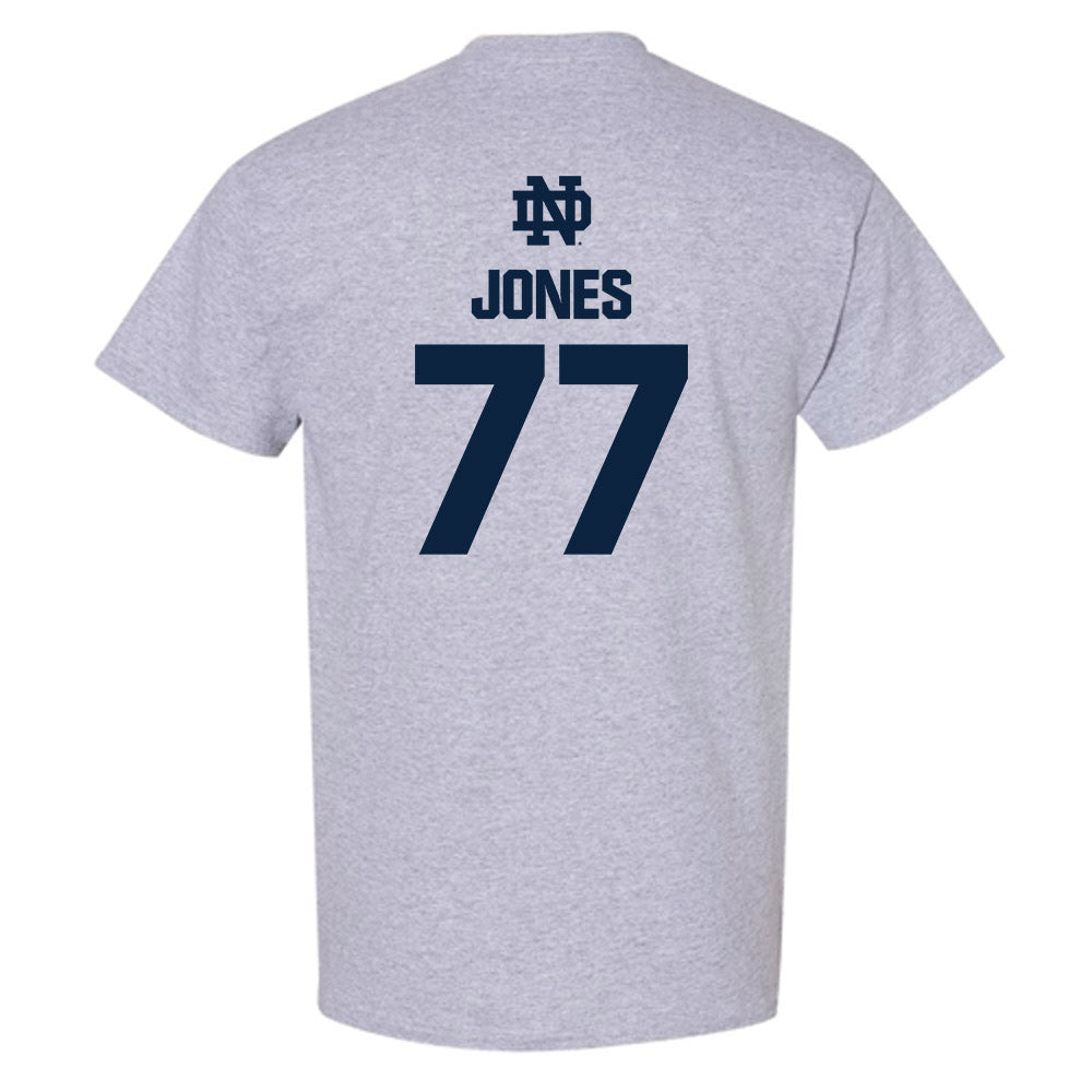 Notre Dame - NCAA Football : Peter Jones - Classic Fashion Shersey T-Shirt-1