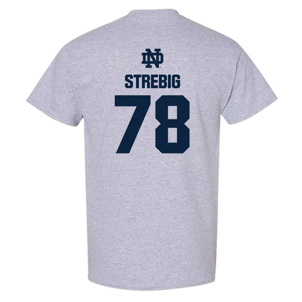 Notre Dame - NCAA Football : Owen Strebig - Classic Fashion Shersey T-Shirt-1
