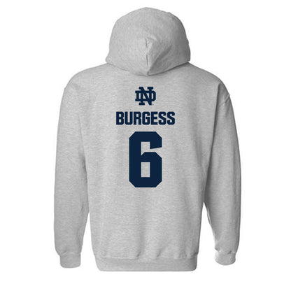 Notre Dame - NCAA Football : Christopher Burgess - Classic Fashion Shersey Hooded Sweatshirt-1