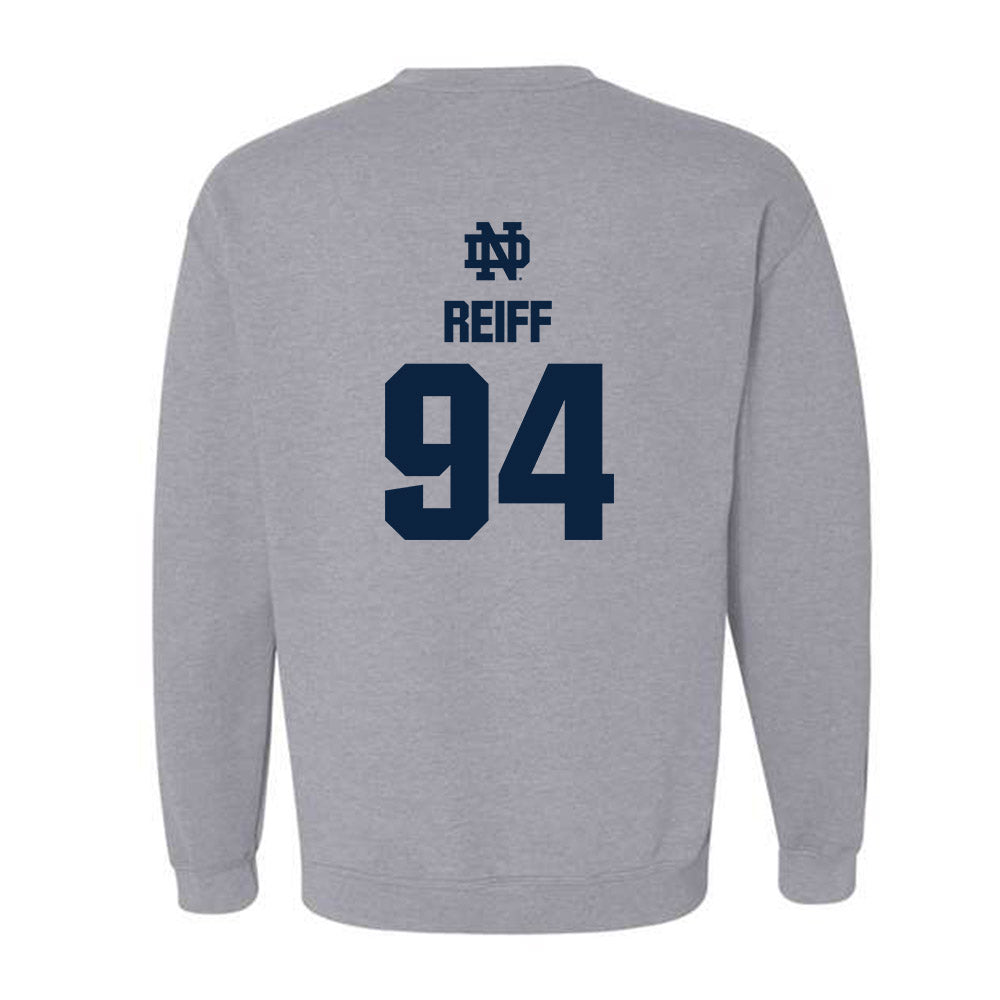 Notre Dame - NCAA Football : Joe Reiff - Classic Fashion Shersey Crewneck Sweatshirt-1