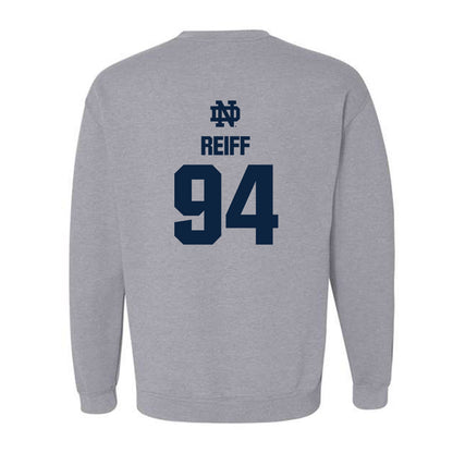 Notre Dame - NCAA Football : Joe Reiff - Classic Fashion Shersey Crewneck Sweatshirt-1