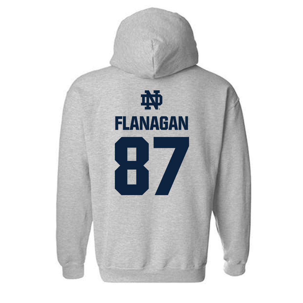 Notre Dame - NCAA Football : Cooper Flanagan - Classic Fashion Shersey Hooded Sweatshirt-1