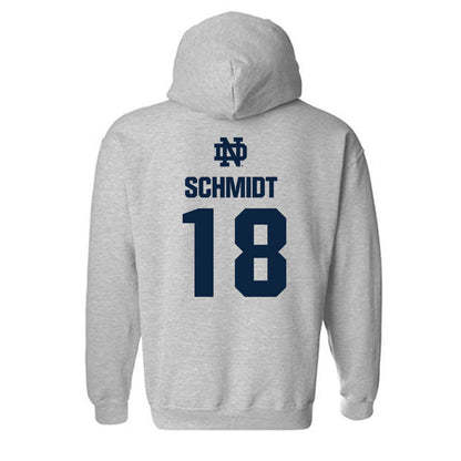 Notre Dame - NCAA Football : Erik Schmidt - Classic Fashion Shersey Hooded Sweatshirt-1