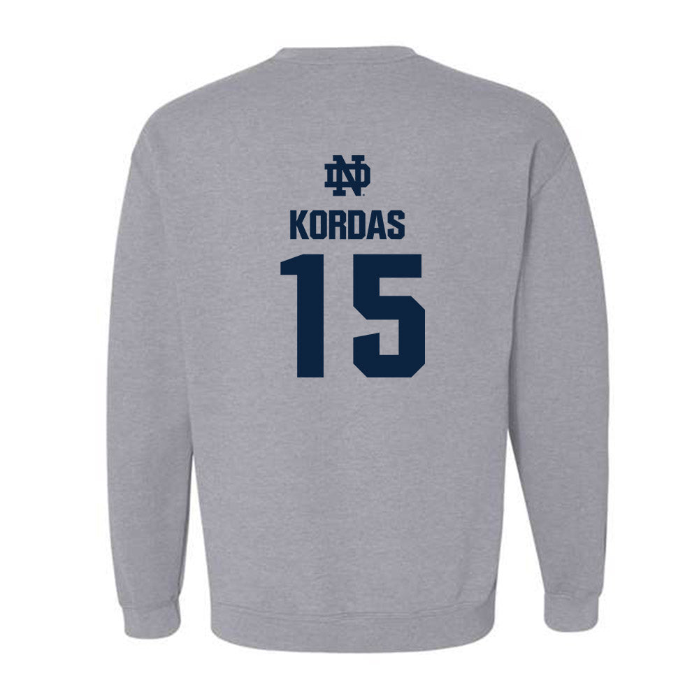 Notre Dame - NCAA Women's Volleyball : Mae Kordas - Classic Fashion Shersey Crewneck Sweatshirt-1