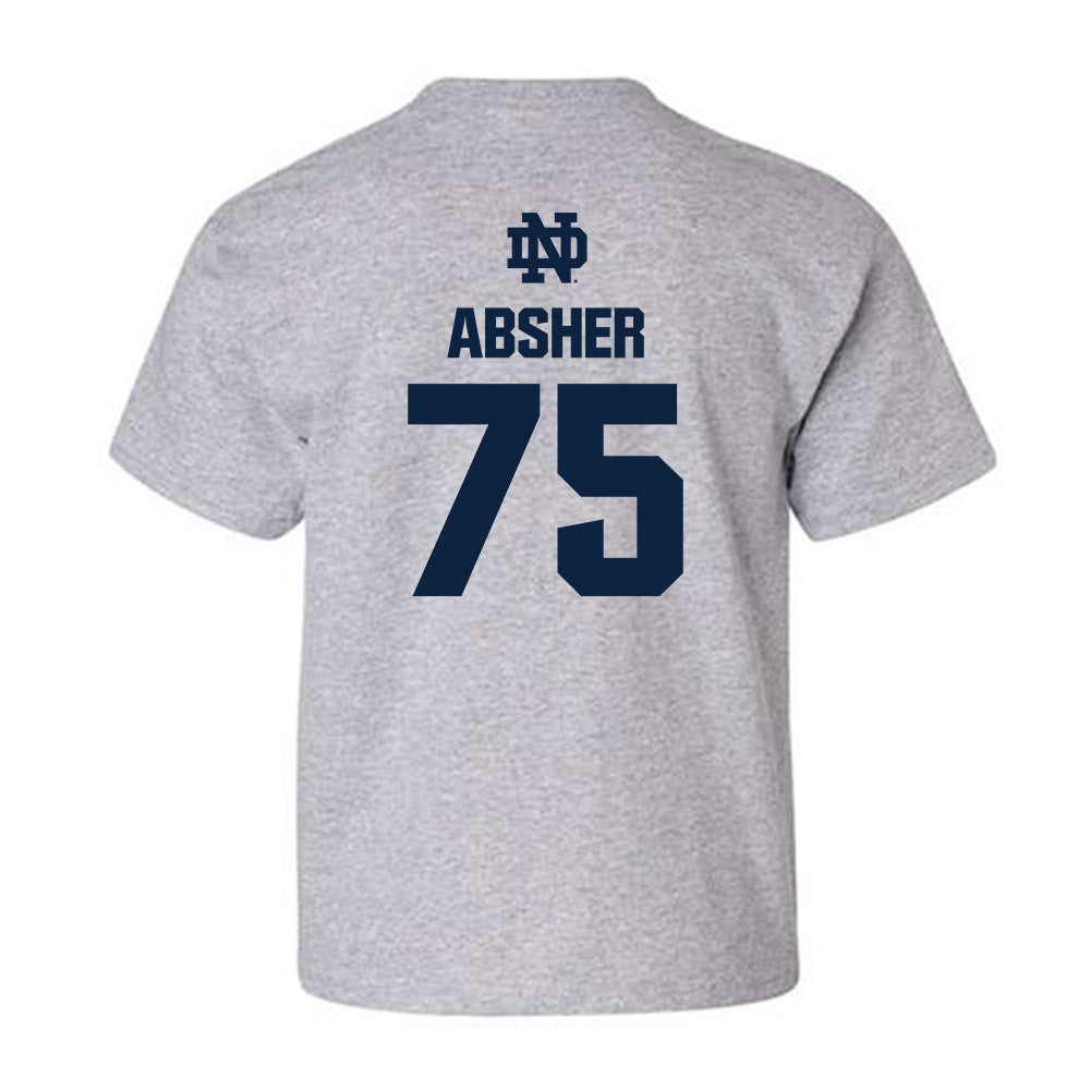 Notre Dame - NCAA Football : Sullivan Absher - Classic Fashion Shersey Youth T-Shirt-1