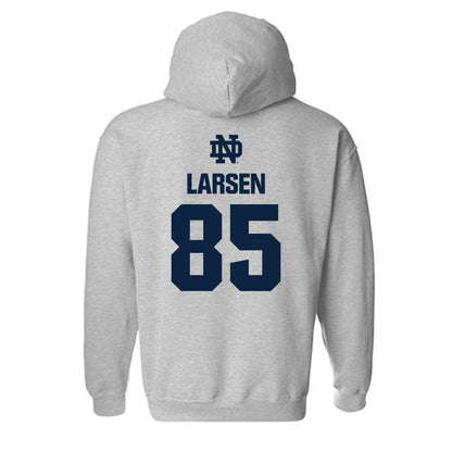 Notre Dame - NCAA Football : Jack Larsen - Classic Fashion Shersey Hooded Sweatshirt-1