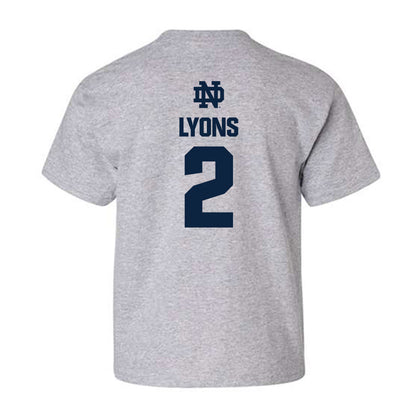 Notre Dame - NCAA Women's Lacrosse : Abigail Lyons - Classic Fashion Shersey Youth T-Shirt-1