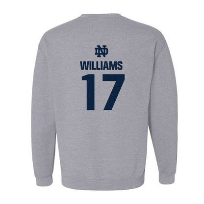 Notre Dame - NCAA Football : Cam Williams - Classic Fashion Shersey Crewneck Sweatshirt-1