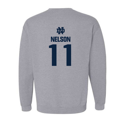 Notre Dame - NCAA Men's Ice Hockey : Danny Nelson - Classic Fashion Shersey Crewneck Sweatshirt-1