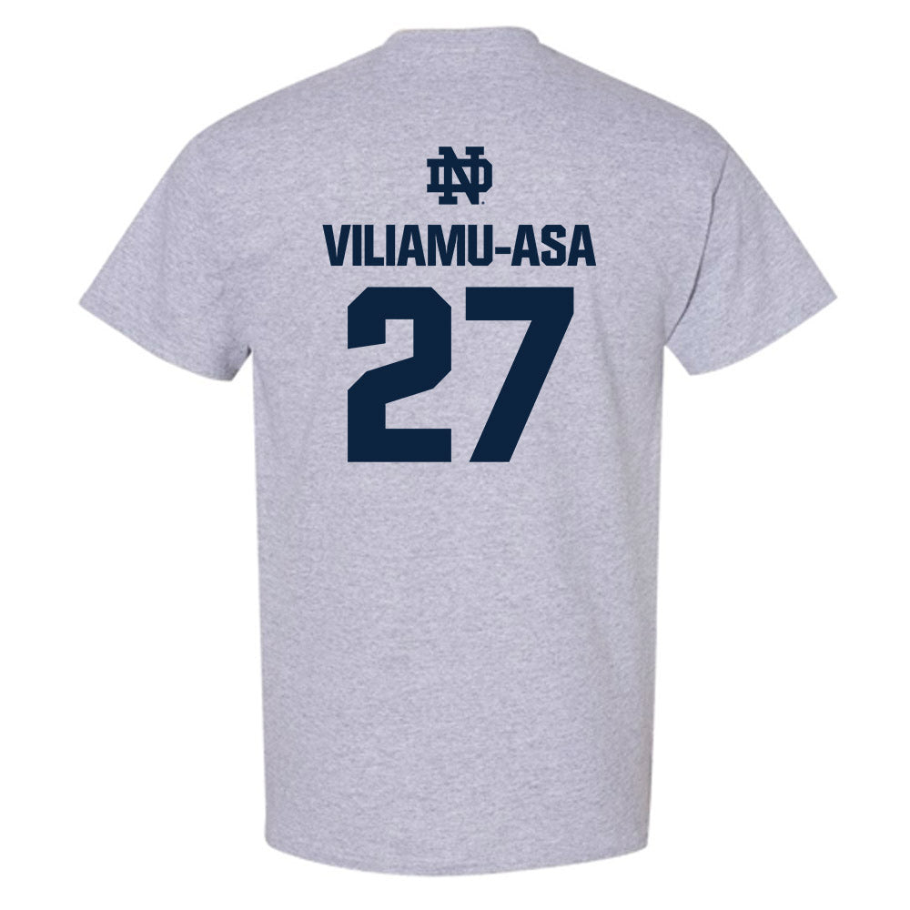 Notre Dame - NCAA Football : Kyngstonn Viliamu-Asa - Classic Fashion Shersey T-Shirt-1