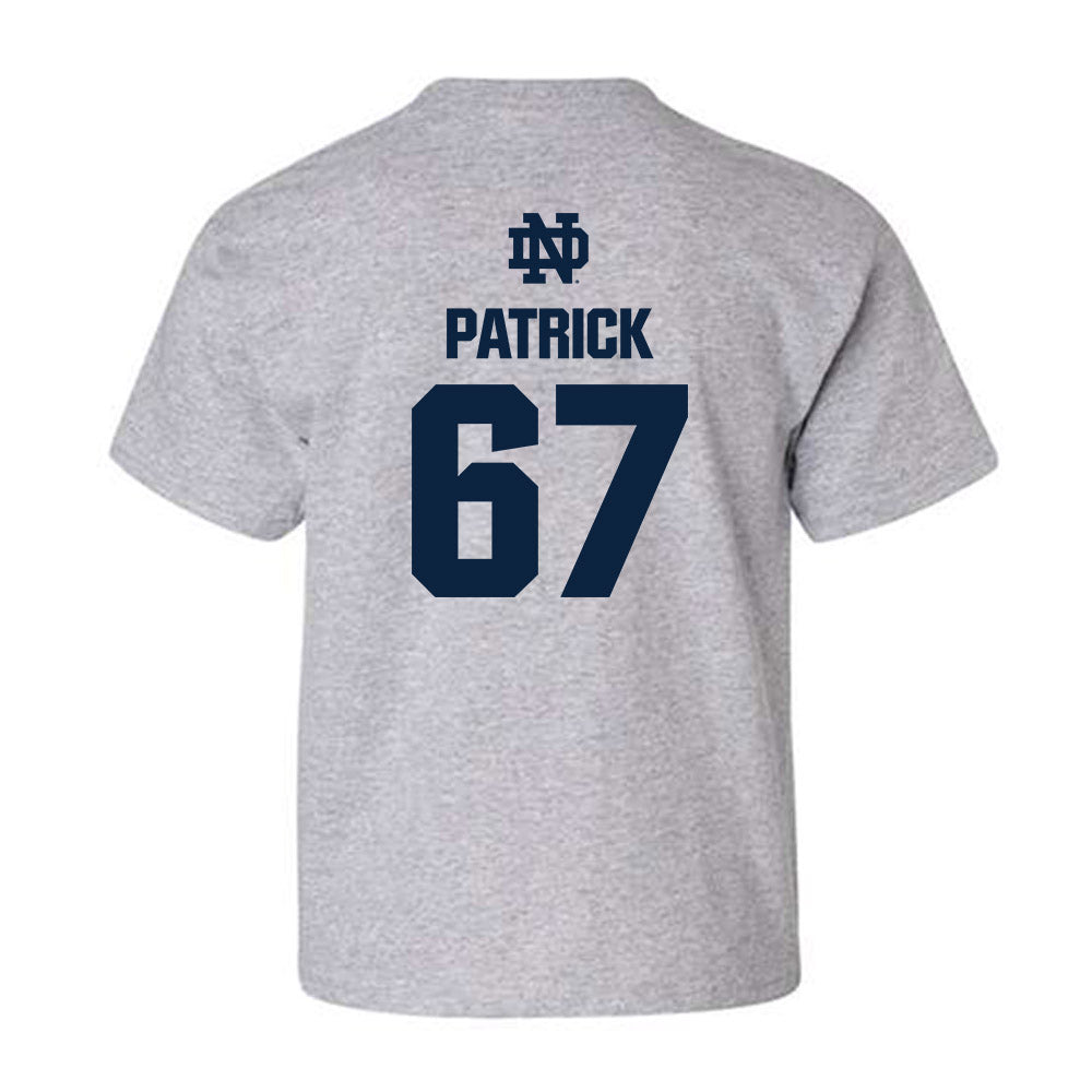 Notre Dame - NCAA Football : Gregory Patrick - Classic Fashion Shersey Youth T-Shirt-1