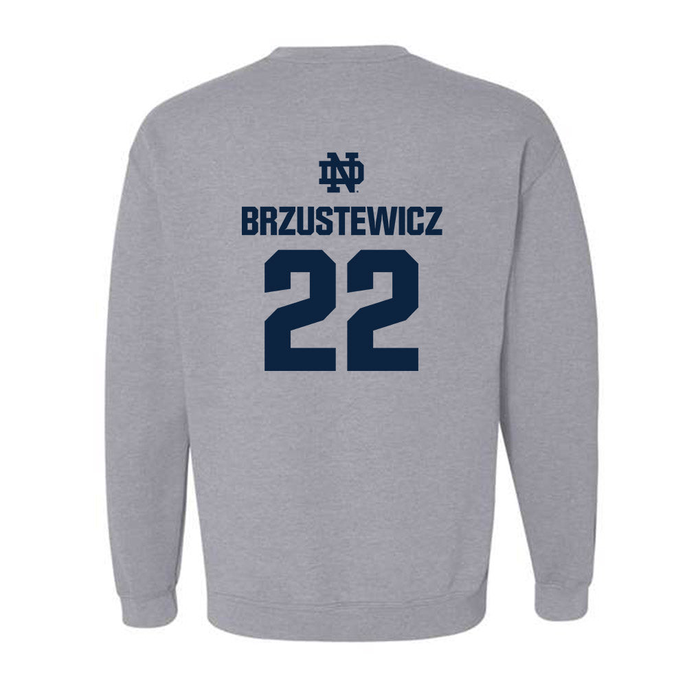 Notre Dame - NCAA Baseball : Parker Brzustewicz - Classic Fashion Shersey Crewneck Sweatshirt