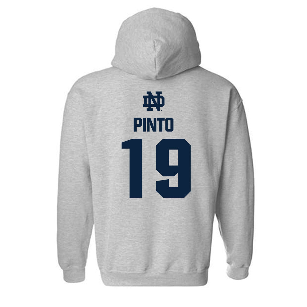 Notre Dame - NCAA Women's Soccer : Ally Pinto - Classic Fashion Shersey Hooded Sweatshirt-1