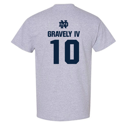 Notre Dame - NCAA Baseball : Warren Gravely IV - Classic Fashion Shersey T-Shirt-1