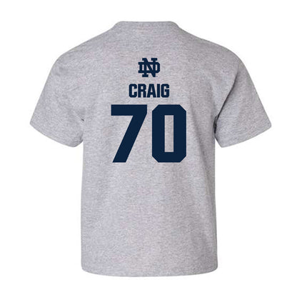 Notre Dame - NCAA Football : Ashton Craig - Classic Fashion Shersey Youth T-Shirt-1