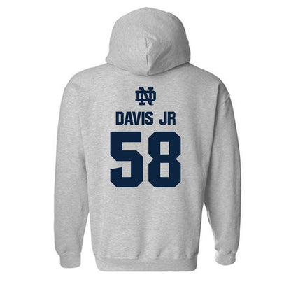 Notre Dame - NCAA Football : Thomas Davis Jr - Classic Fashion Shersey Hooded Sweatshirt-1