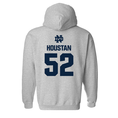 Notre Dame - NCAA Football : Devan Houstan - Classic Fashion Shersey Hooded Sweatshirt-1