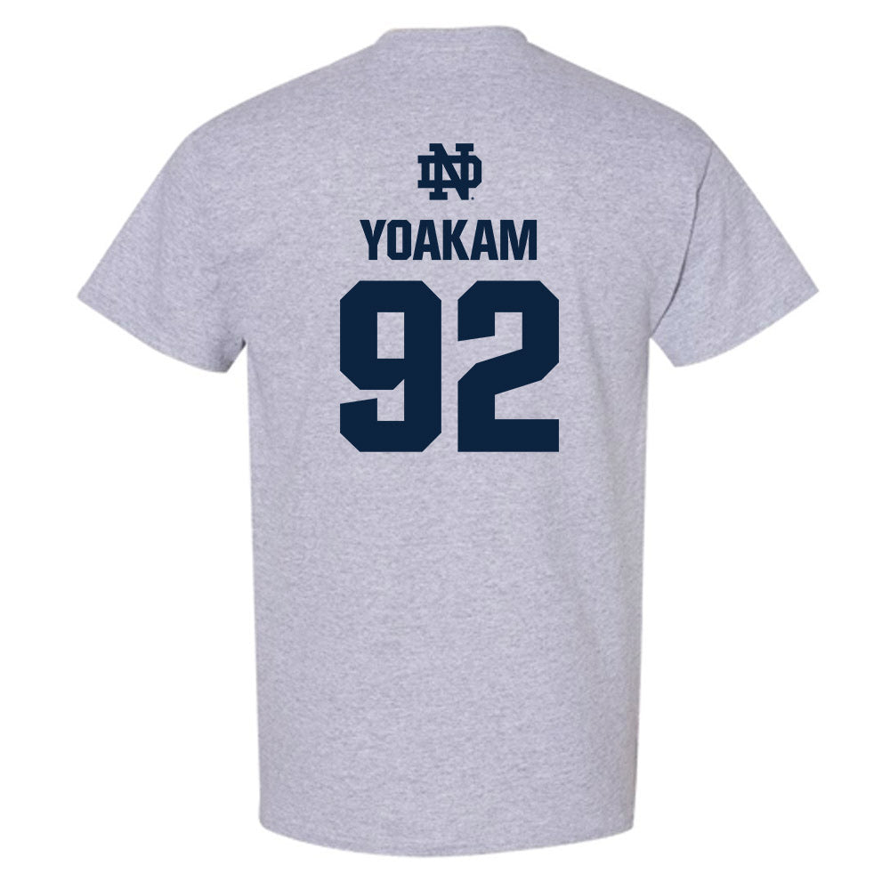 Notre Dame - NCAA Football : Zachary Yoakam - Classic Fashion Shersey T-Shirt-1