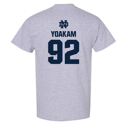 Notre Dame - NCAA Football : Zachary Yoakam - Classic Fashion Shersey T-Shirt-1