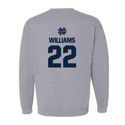 Notre Dame - NCAA Football : Aneyas Williams - Classic Fashion Shersey Crewneck Sweatshirt-1