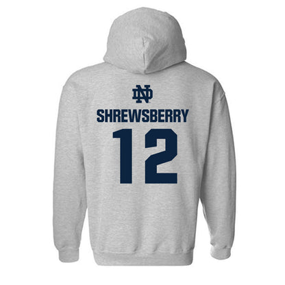 Notre Dame - NCAA Men's Basketball : Nick Shrewsberry - Classic Fashion Shersey Hooded Sweatshirt-1