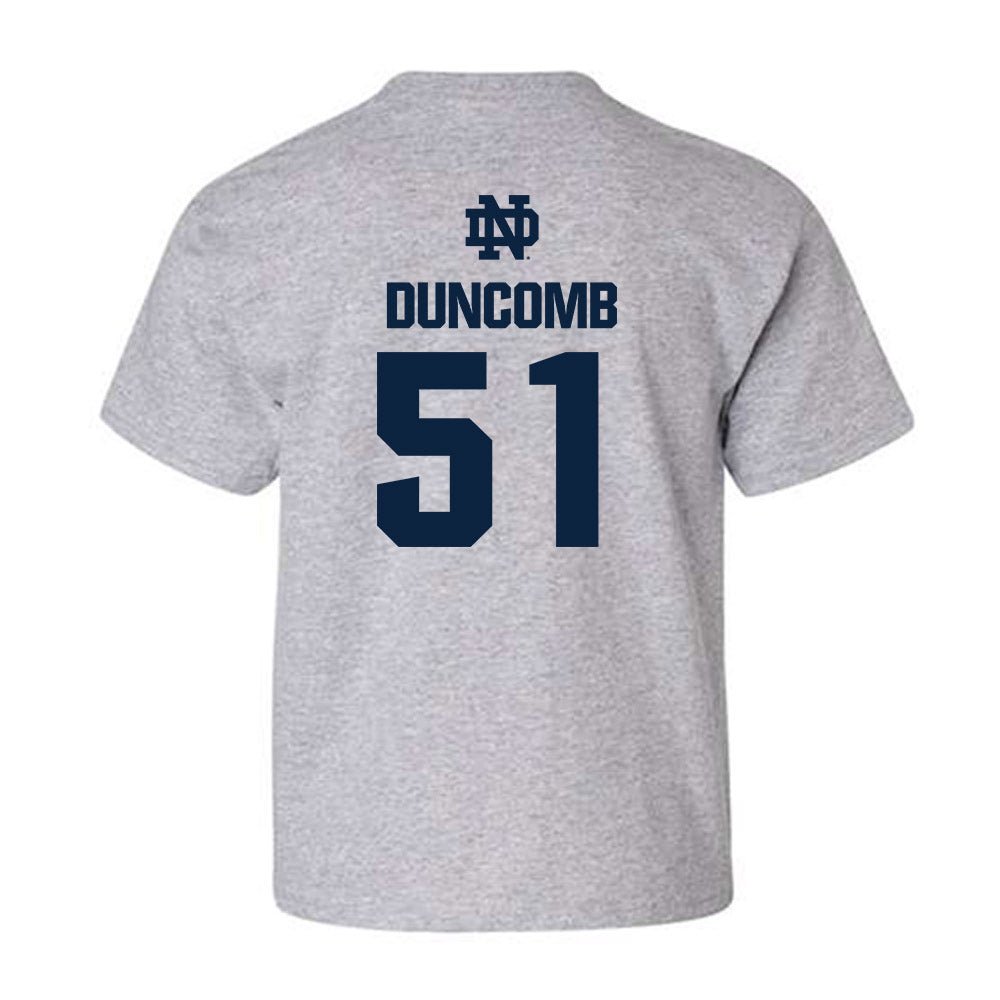 Notre Dame - NCAA Men's Basketball : Logan Duncomb - Classic Fashion Shersey Youth T-Shirt-1