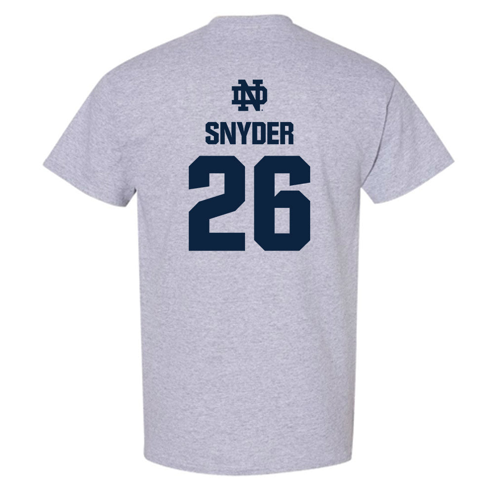 Notre Dame - NCAA Baseball : Garrett Snyder - Classic Fashion Shersey T-Shirt-1