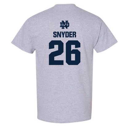 Notre Dame - NCAA Baseball : Garrett Snyder - Classic Fashion Shersey T-Shirt-1