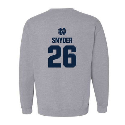 Notre Dame - NCAA Baseball : Garrett Snyder - Classic Fashion Shersey Crewneck Sweatshirt-1