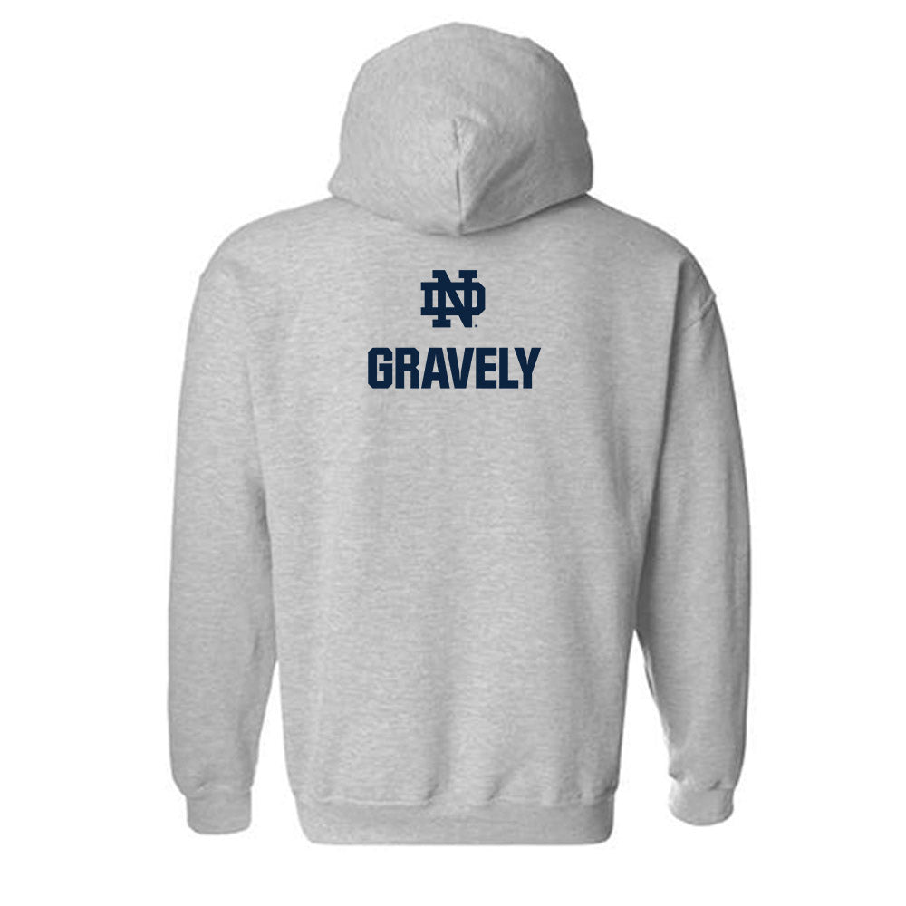 Notre Dame - NCAA Baseball : Warren Gravely - Classic Fashion Shersey Hooded Sweatshirt-1