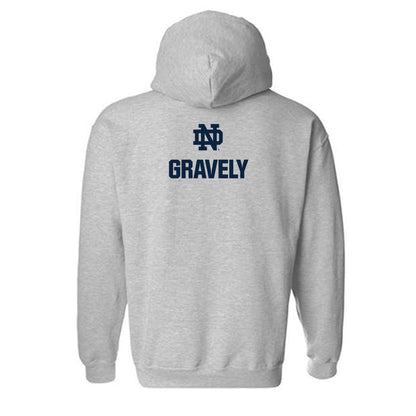 Notre Dame - NCAA Baseball : Warren Gravely - Classic Fashion Shersey Hooded Sweatshirt-1
