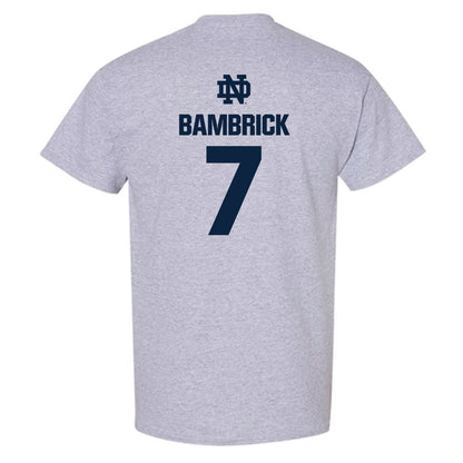 Notre Dame - NCAA Men's Lacrosse : Joey Bambrick - Classic Fashion Shersey T-Shirt-1