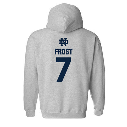Notre Dame - NCAA Men's Basketball : Ryder Frost - Classic Fashion Shersey Hooded Sweatshirt-1