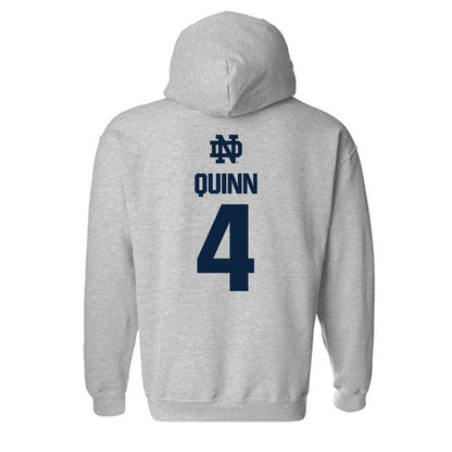 Notre Dame - NCAA Men's Ice Hockey : Michael Quinn - Classic Fashion Shersey Hooded Sweatshirt-1