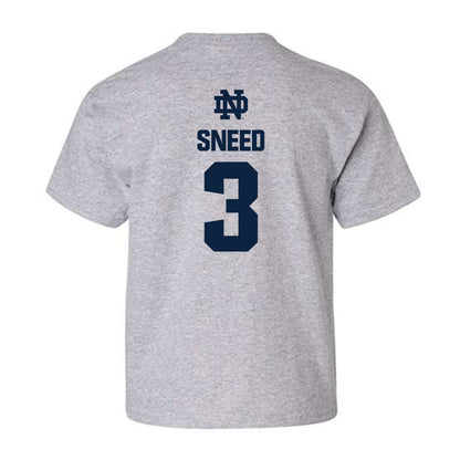 Notre Dame - NCAA Football : Jaylen Sneed - Classic Fashion Shersey Youth T-Shirt-1