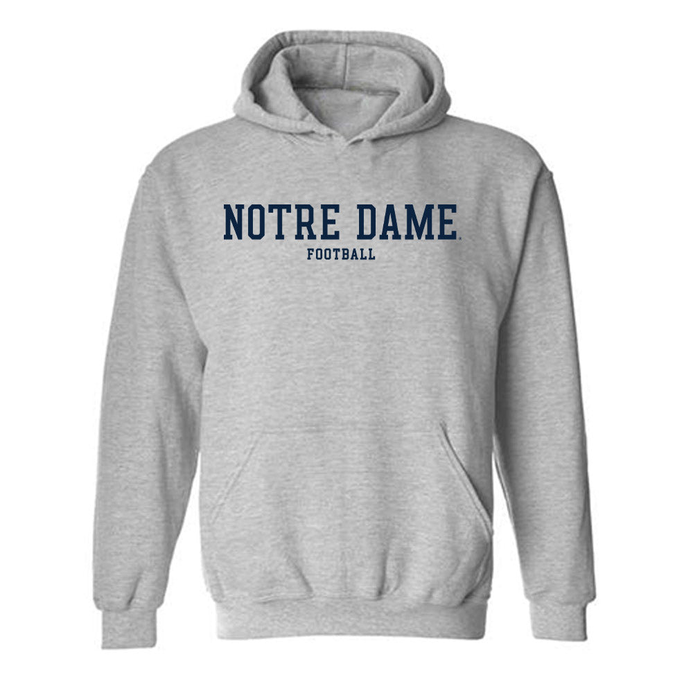 Notre Dame - NCAA Football : Elijah Burress - Classic Fashion Shersey Hooded Sweatshirt-0