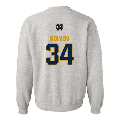 Notre Dame - NCAA Football : Drayk Bowen - Classic Fashion Shersey Crewneck Sweatshirt-1