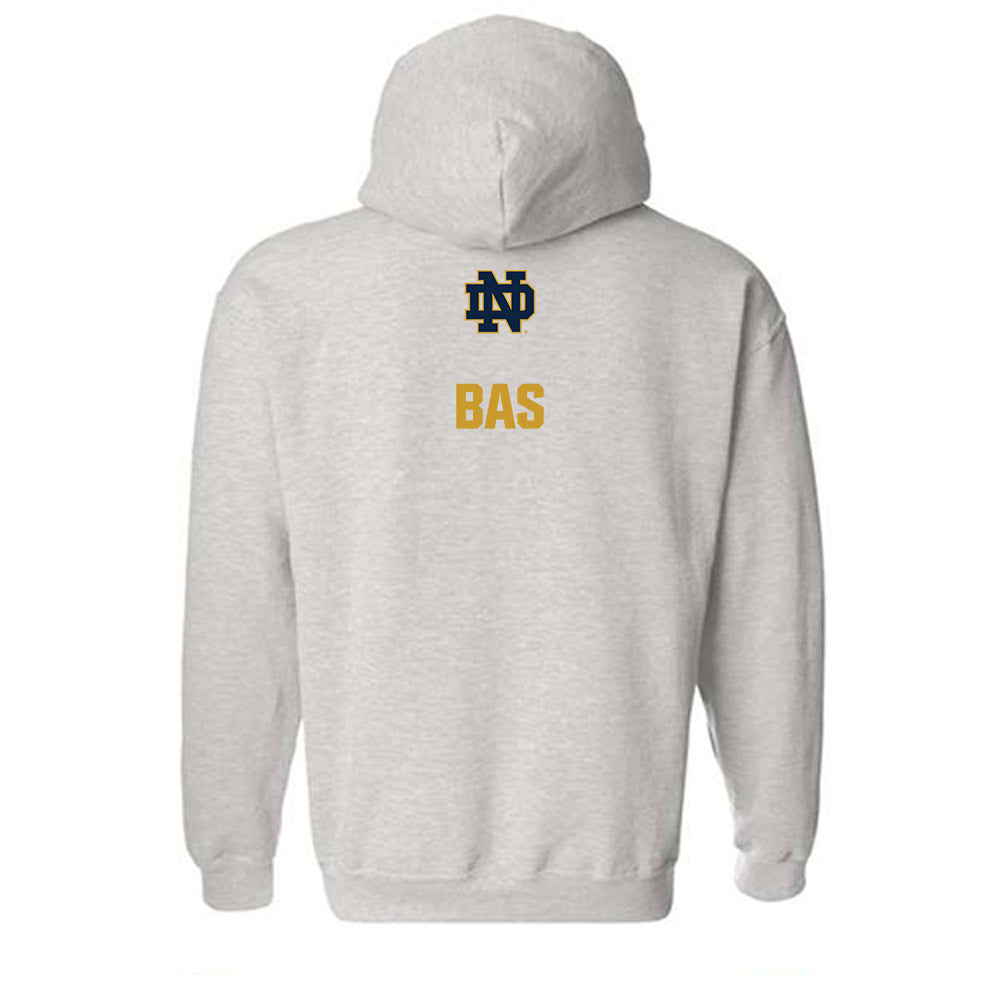 Notre Dame - NCAA Men's Fencing : Liam Bas - Classic Fashion Shersey Hooded Sweatshirt-1