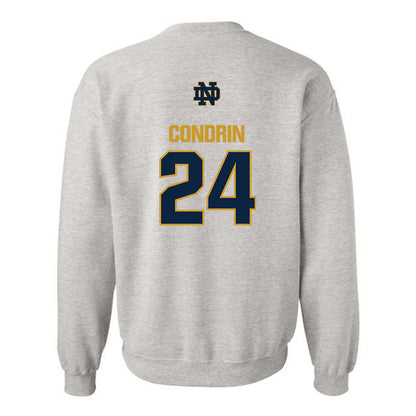 Notre Dame - NCAA Baseball : Luke Condrin - Classic Fashion Shersey Crewneck Sweatshirt-1