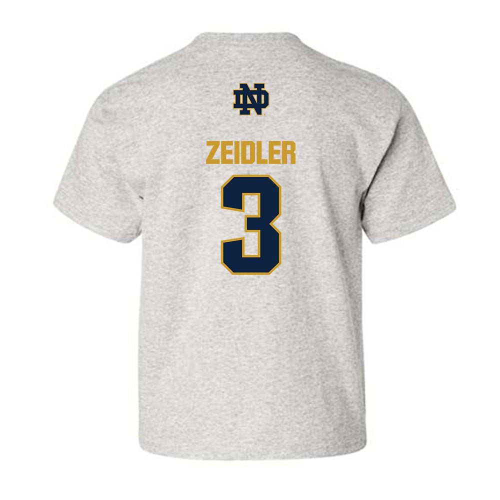 Notre Dame - NCAA Women's Volleyball : Portia Zeidler - Classic Fashion Shersey Youth T-Shirt-1