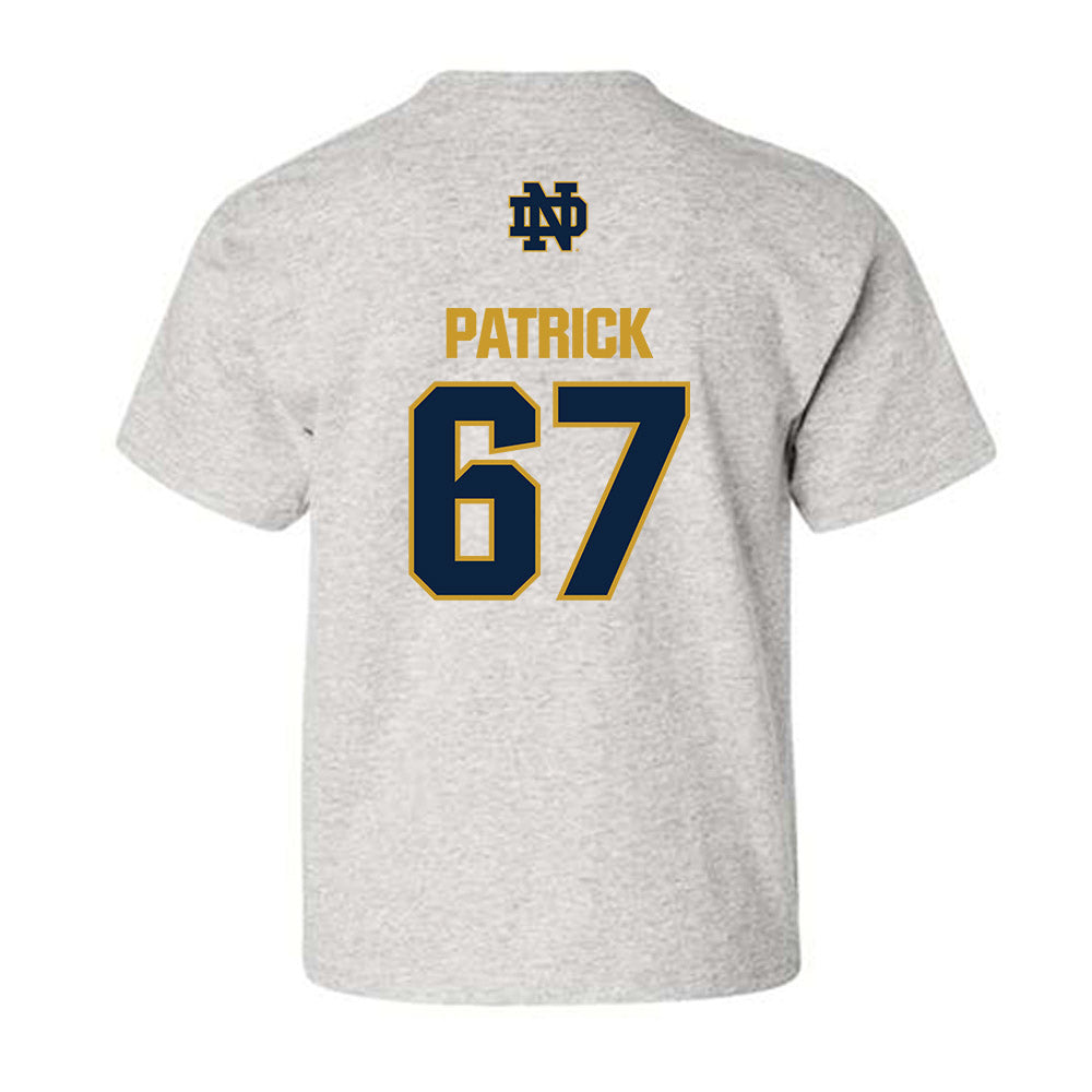 Notre Dame - NCAA Football : Gregory Patrick - Classic Fashion Shersey Youth T-Shirt-1
