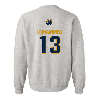 Notre Dame - NCAA Men's Basketball : Sir Mohammed - Classic Fashion Shersey Crewneck Sweatshirt-1