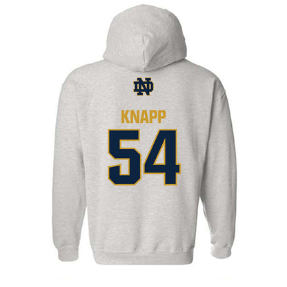 Notre Dame - NCAA Football : Anthonie Knapp - Classic Fashion Shersey Hooded Sweatshirt-1